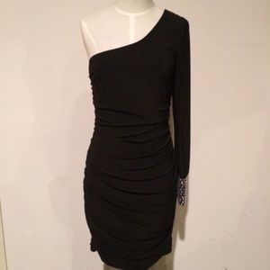One shoulder belted dress from Venus